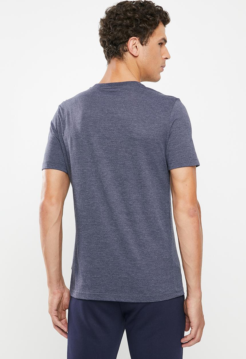 PUMA - Ess+ heather tee - navy 