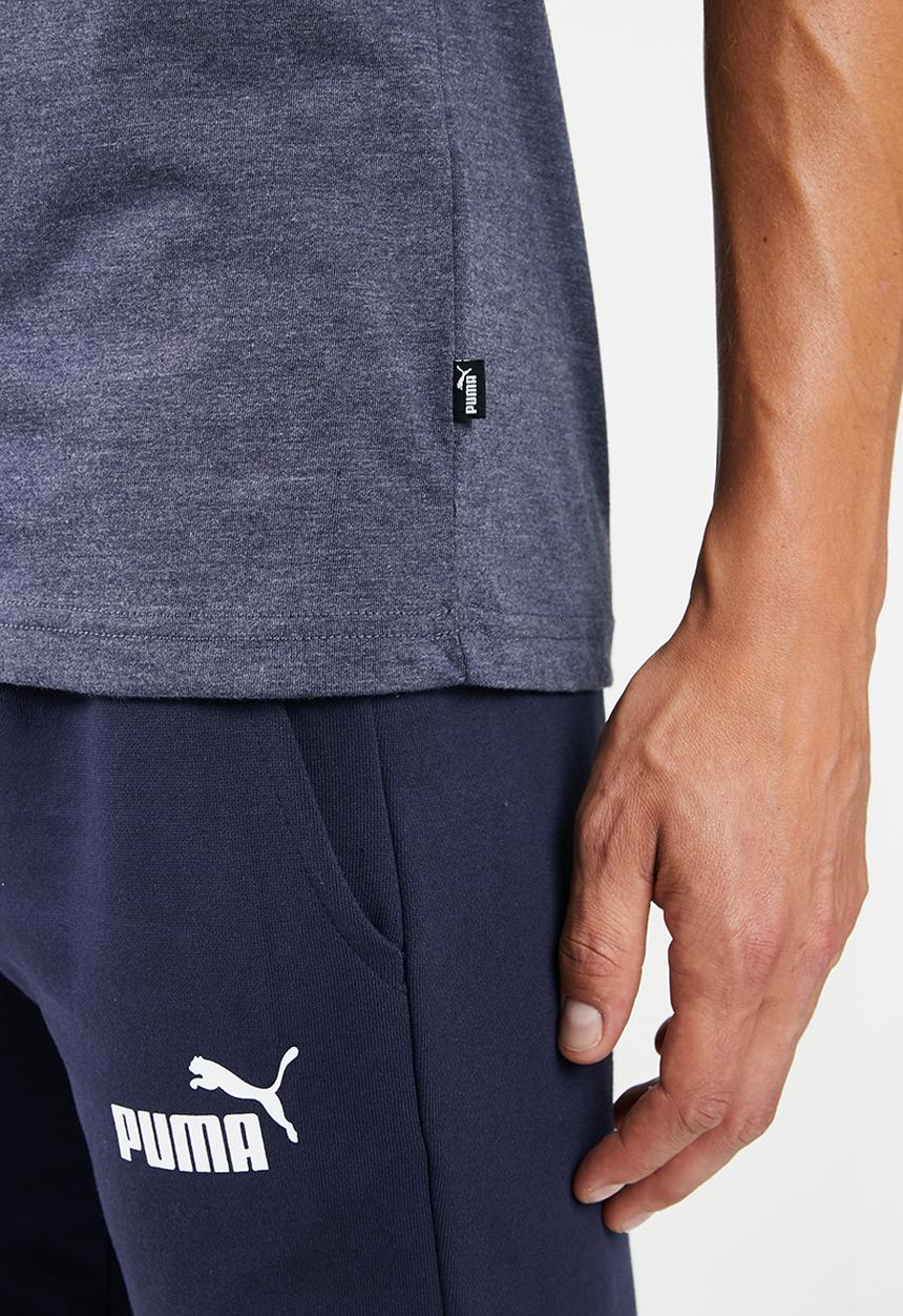 PUMA - Ess+ heather tee - navy 