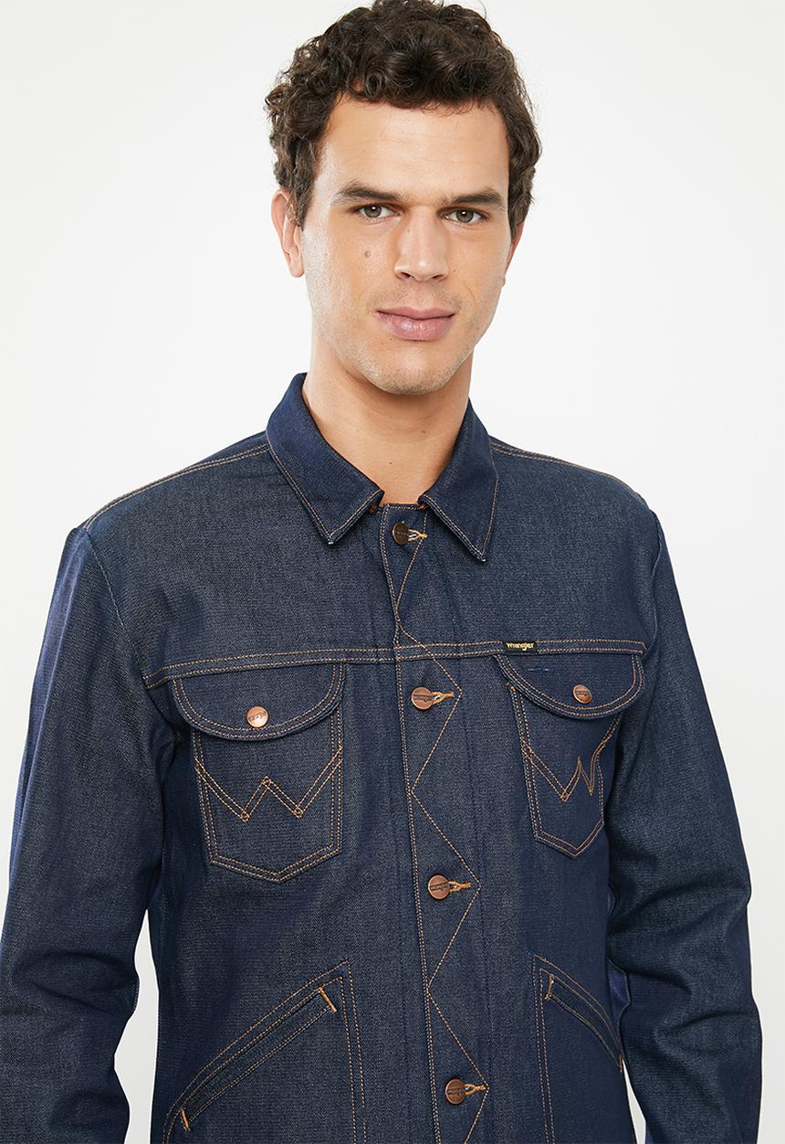 Wrangler - Denim regular fit jacket - blue