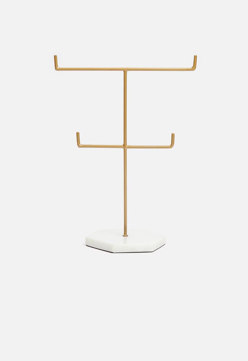 Sixth Floor - Jemila jewellery stand - gold