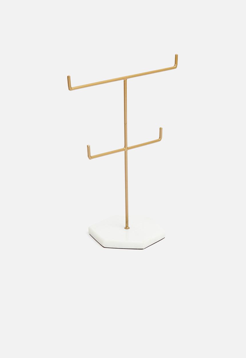 Sixth Floor - Jemila jewellery stand - gold
