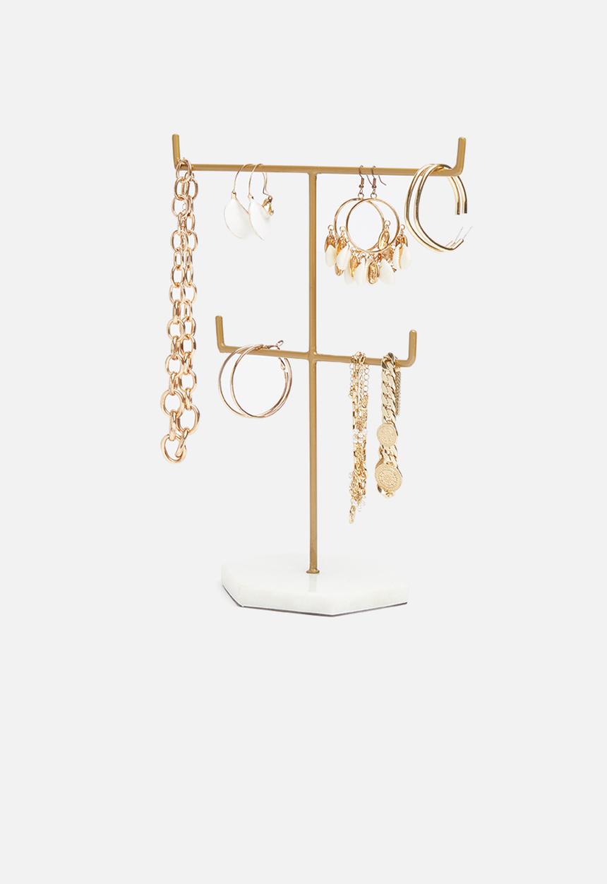 Sixth Floor - Jemila jewellery stand - gold