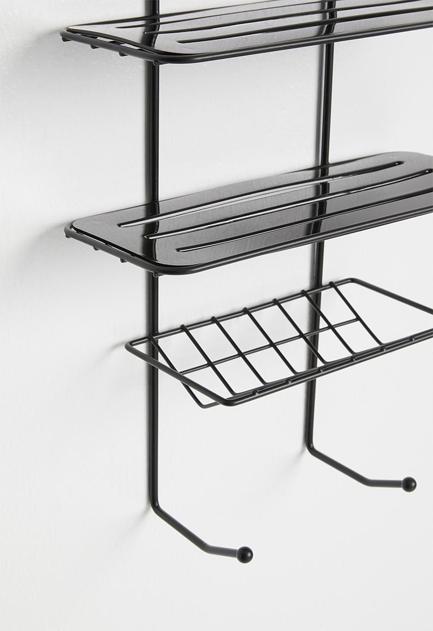 Bathroom Solutions - Hanging shower rack - black