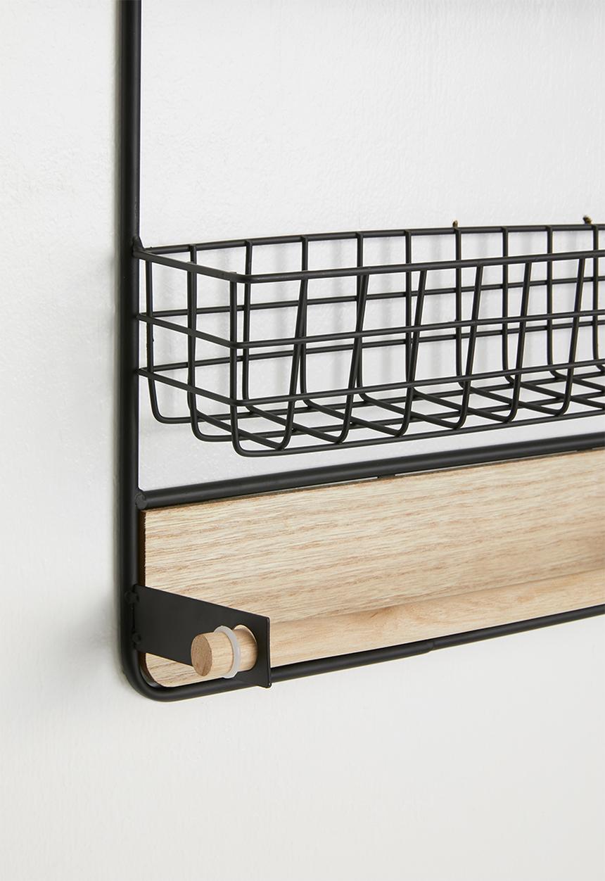 Excellent Houseware - Kitchen organiser - black & natural