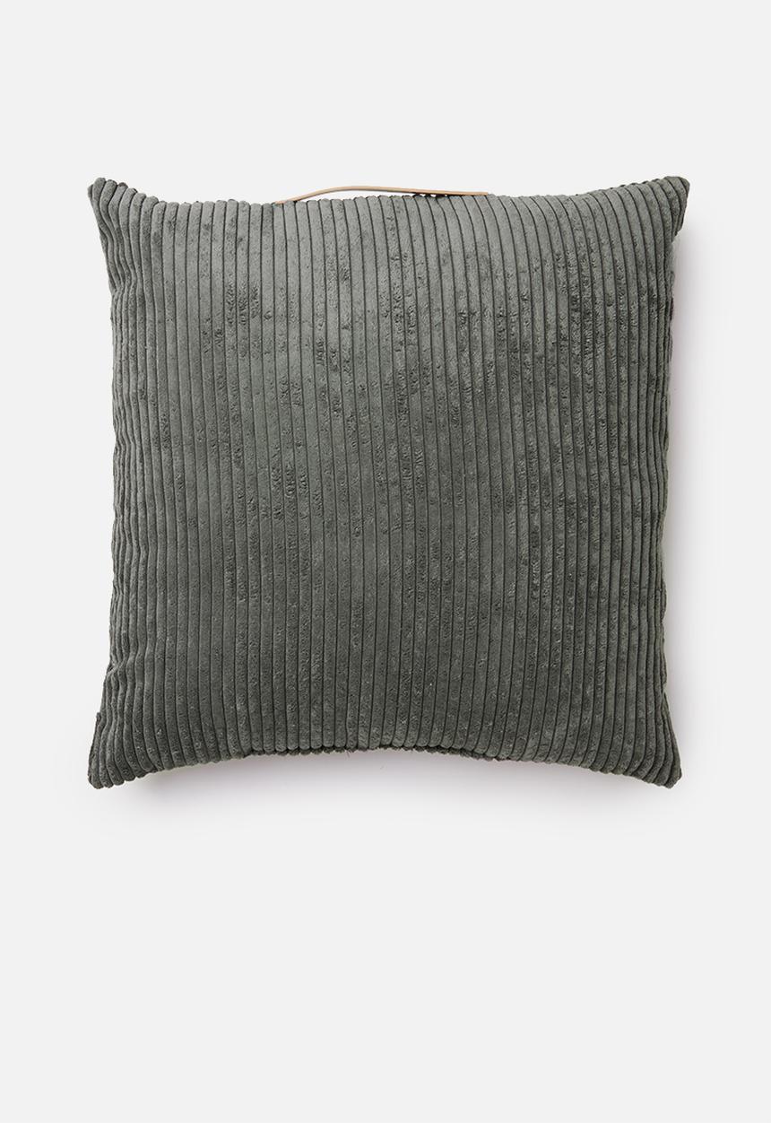 H&S - Corduroy cushion - charcoal