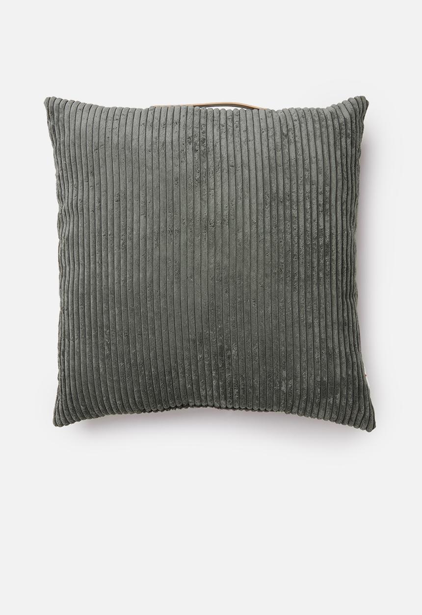 H&S - Corduroy cushion - charcoal