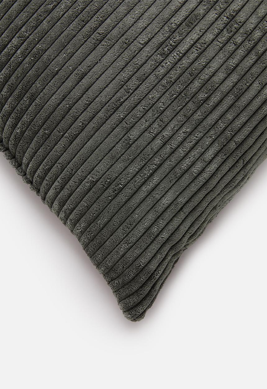 H&S - Corduroy cushion - charcoal