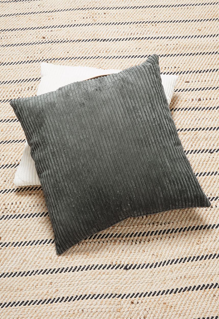 H&S - Corduroy cushion - charcoal