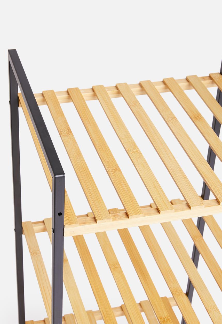 Bathroom Solutions - Bamboo bathroom rack - natural