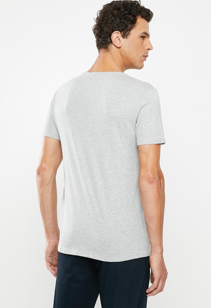 GUESS - Guess tape triangle tee - grey