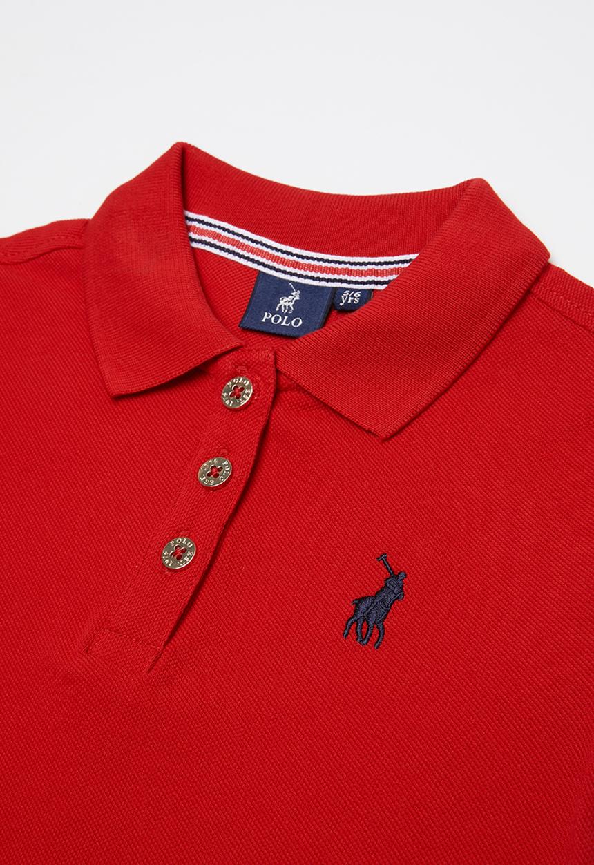 POLO - Girls nina golfer - red