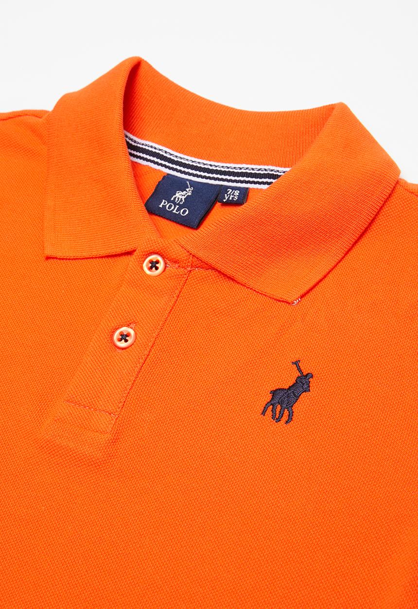 POLO - Boys Austin short sleeve golfer - orange