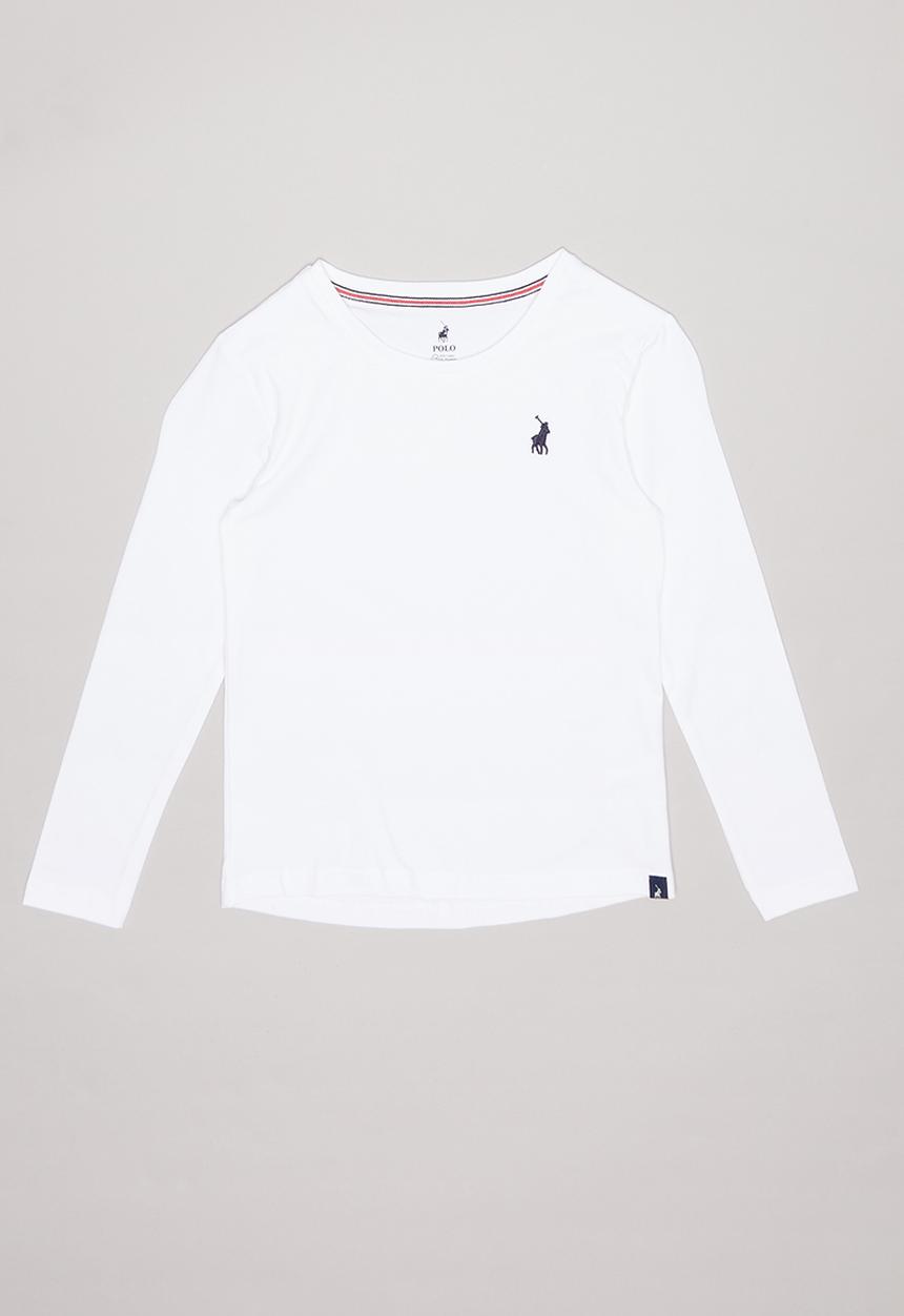 POLO - Girls mia tee - white