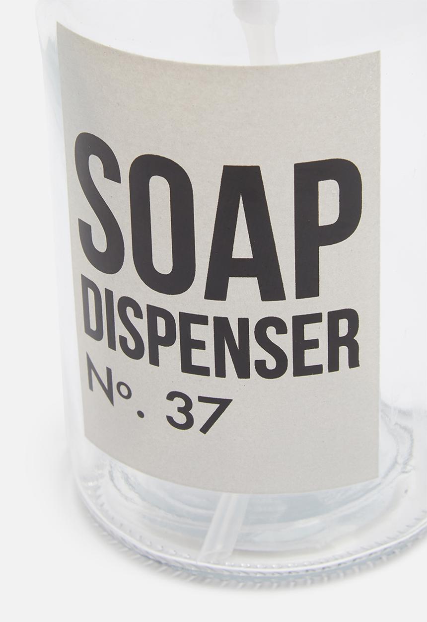 Bathroom Solutions - Glass liquid soap dispenser - clear