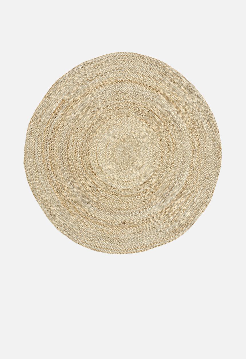 H&S - Jute braided rug1- natural