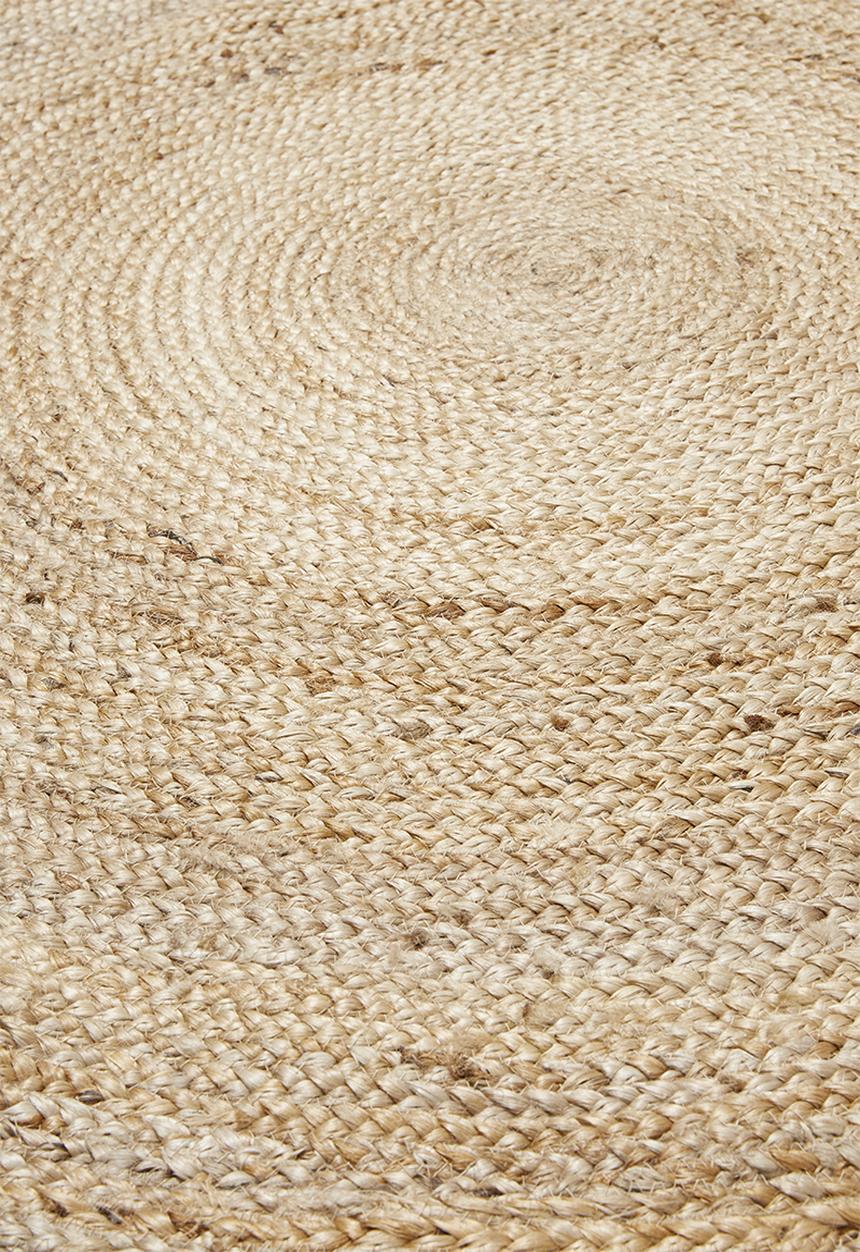 H&S - Jute braided rug1- natural