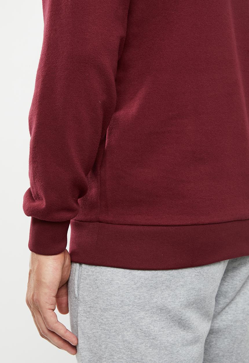adidas Performance - Bos crew sweatshirt - burgundy & white 