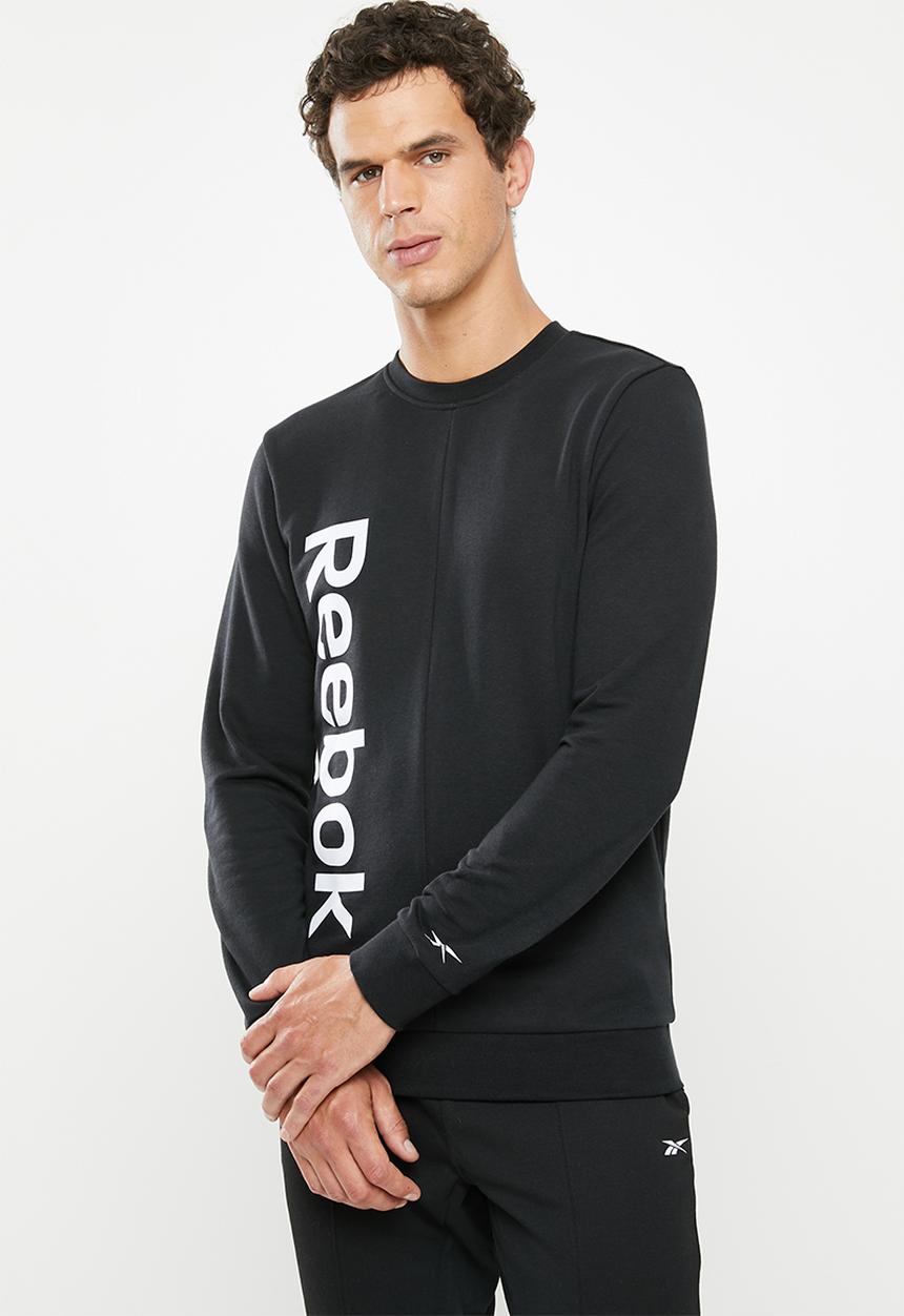 Reebok - Te linear logo crew sweater - black