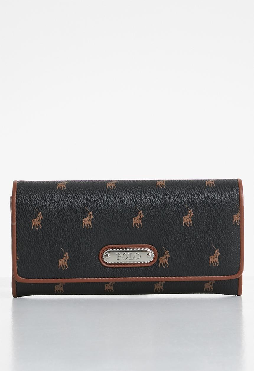 POLO - Classic clutch purse - black