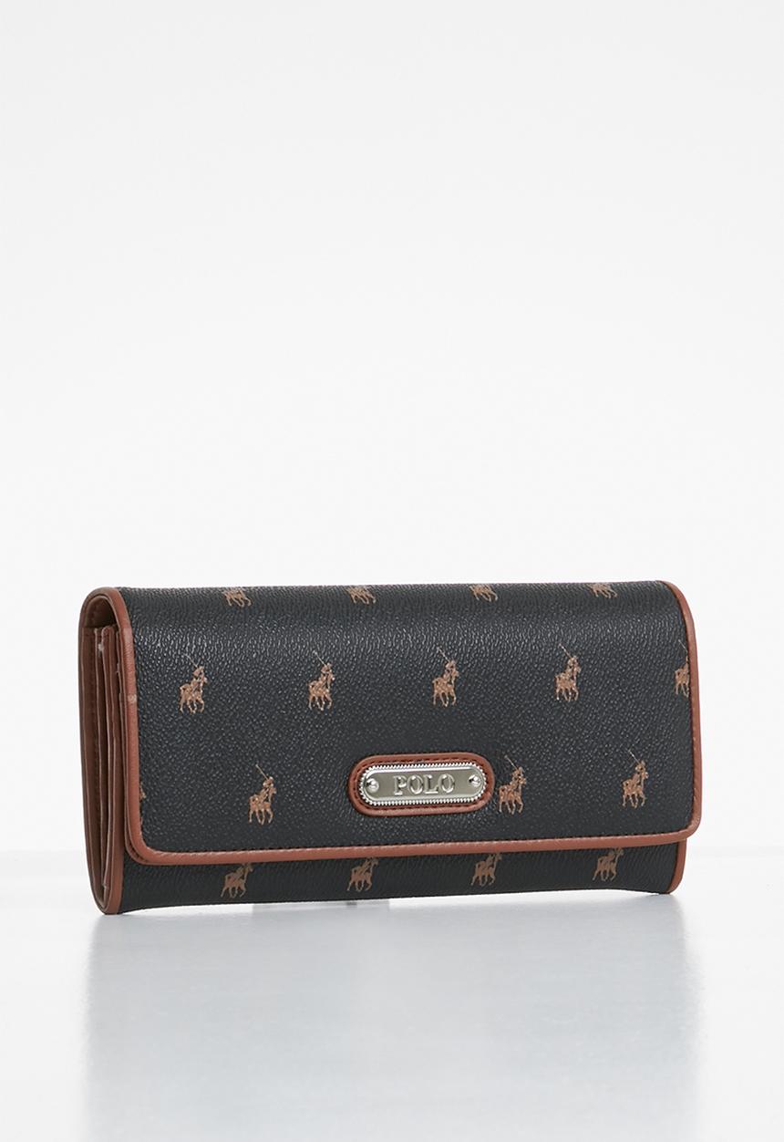POLO - Classic clutch purse - black