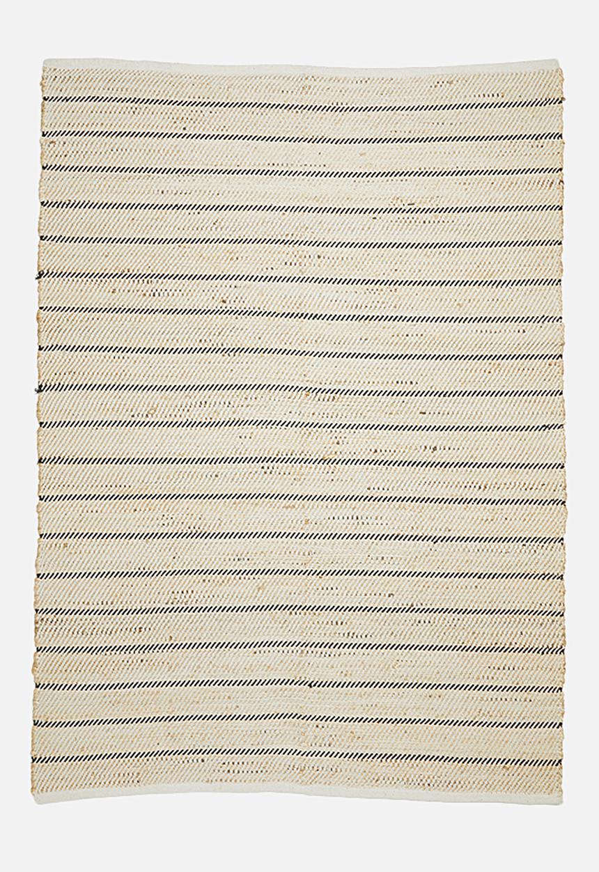 H&S - Perth jute rug - black stripe