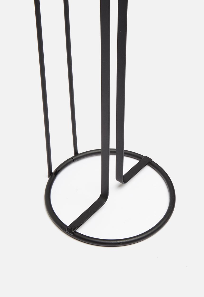 Bathroom Solutions - Standing toilet roll holder - black
