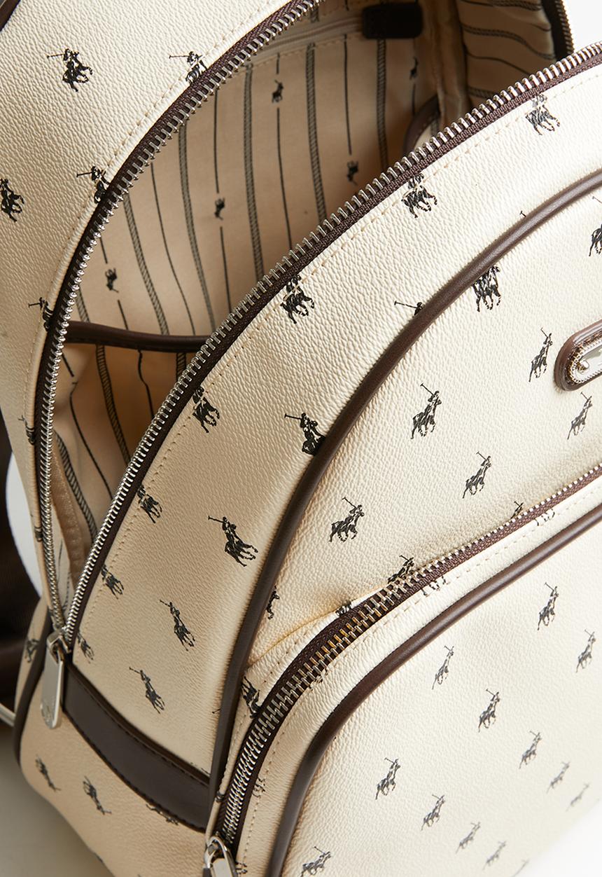 POLO - Classic backpack - beige & brown