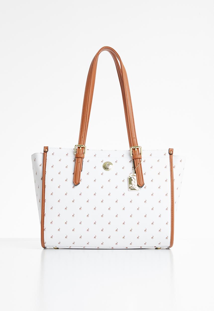 POLO - Ascot tote - white