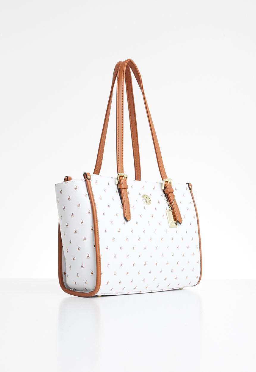 POLO - Ascot tote - white