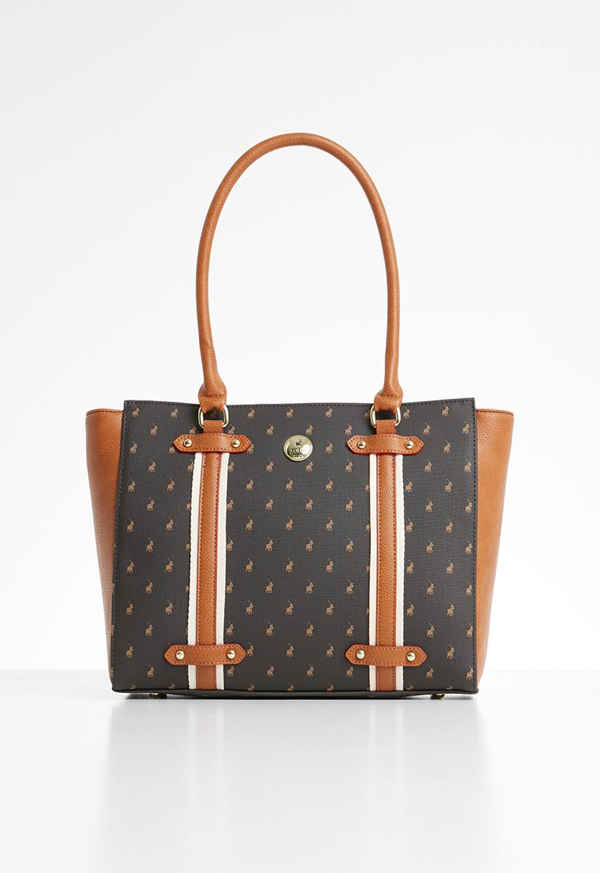 POLO - Heritage tote - brown & black