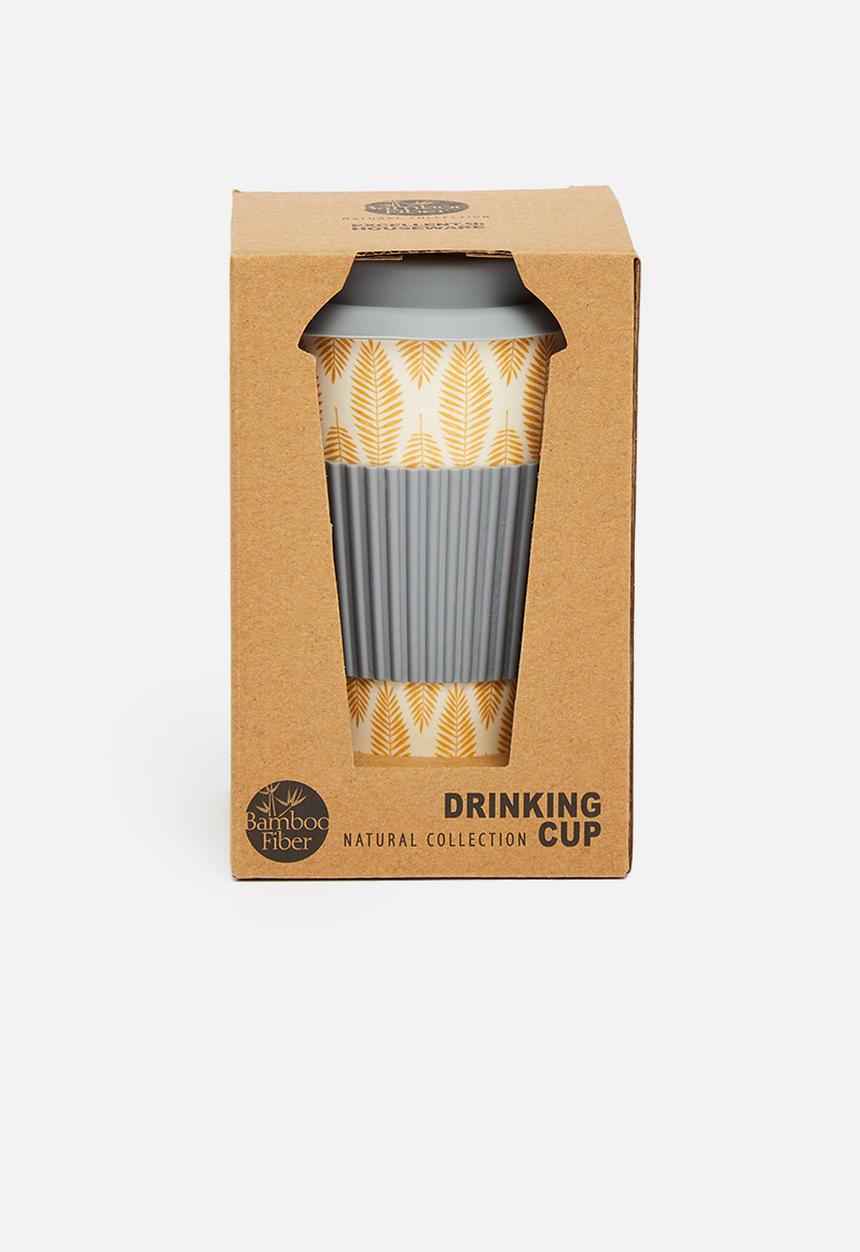 Excellent Houseware - Bamboo mug - charcoal