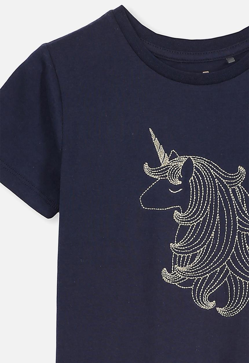 Cotton On - Stevie short sleeve embellished tee - navy 