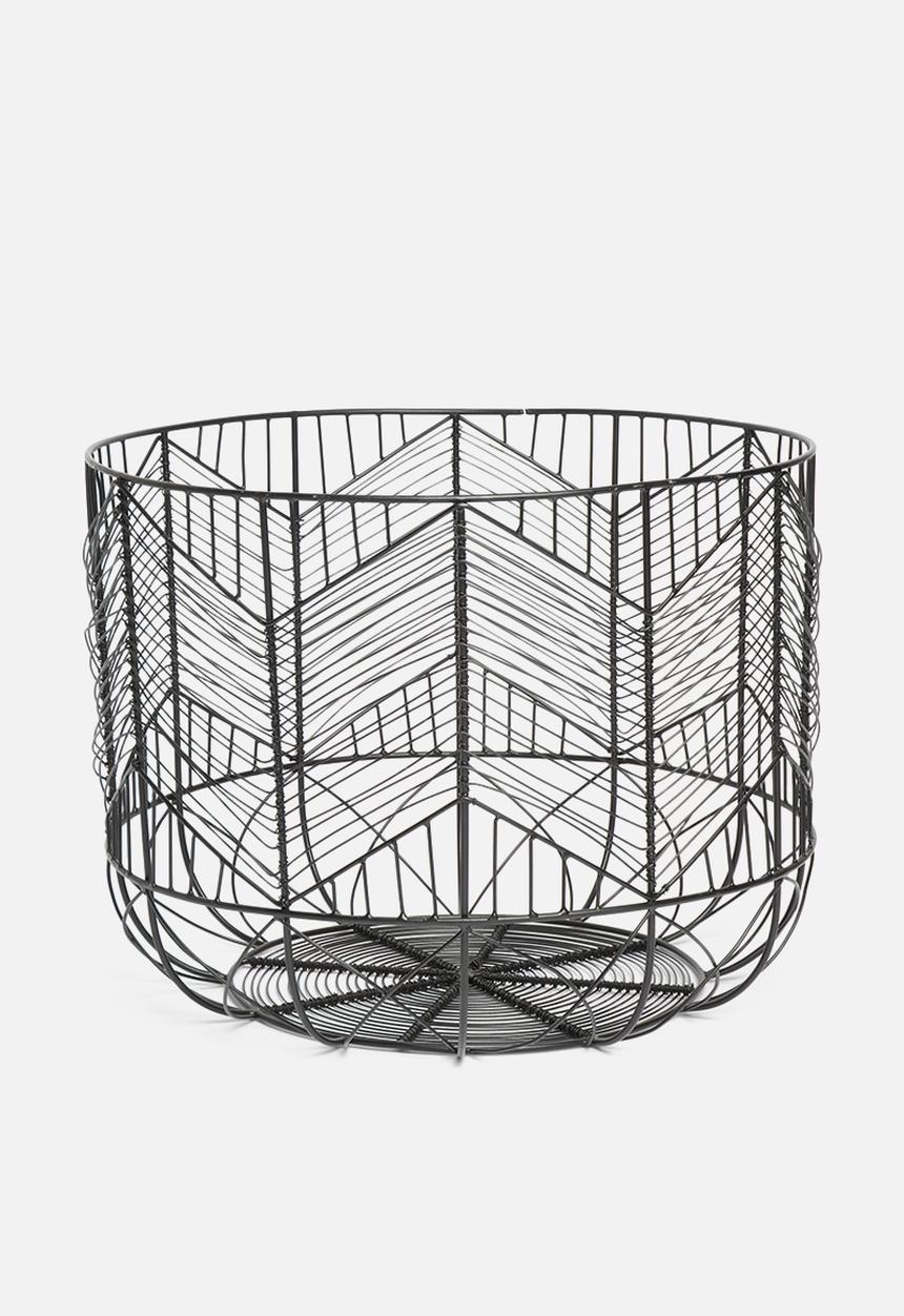 Sixth Floor - Harlow storage basket - black