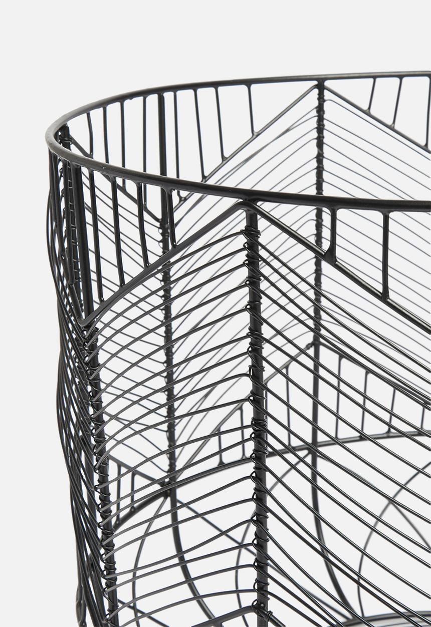 Sixth Floor - Harlow storage basket - black
