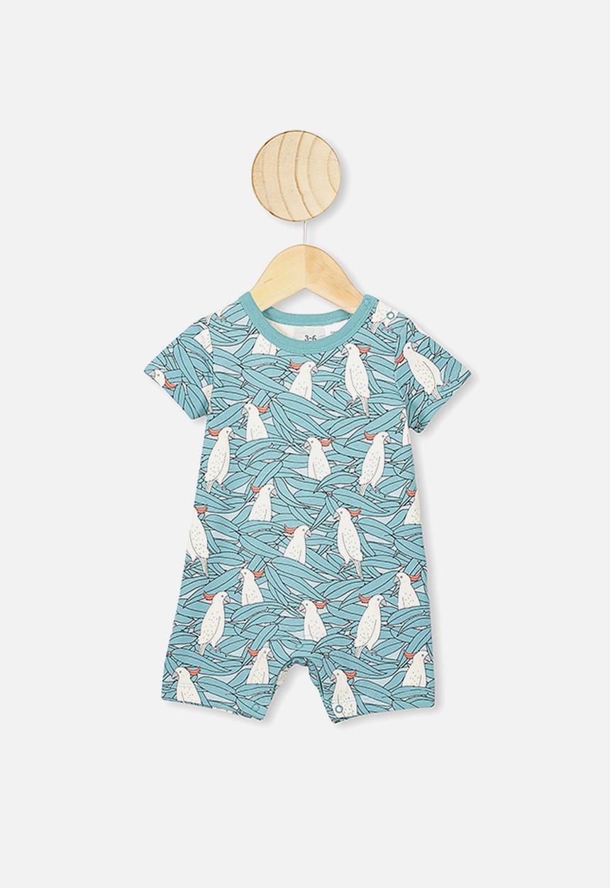 Cotton On - The short sleeve romper - aqua dream