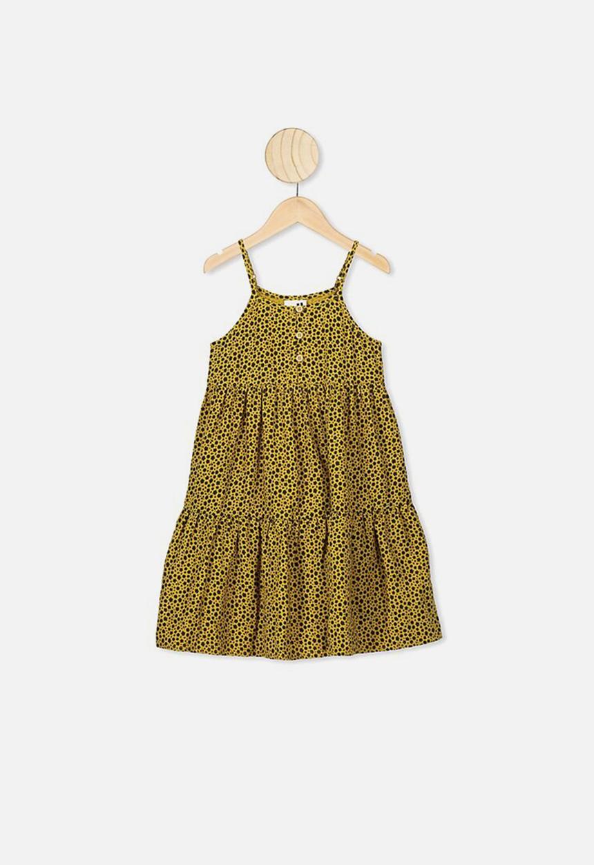 Cotton On - Mackenzie sleeveless dress - keen as mustard