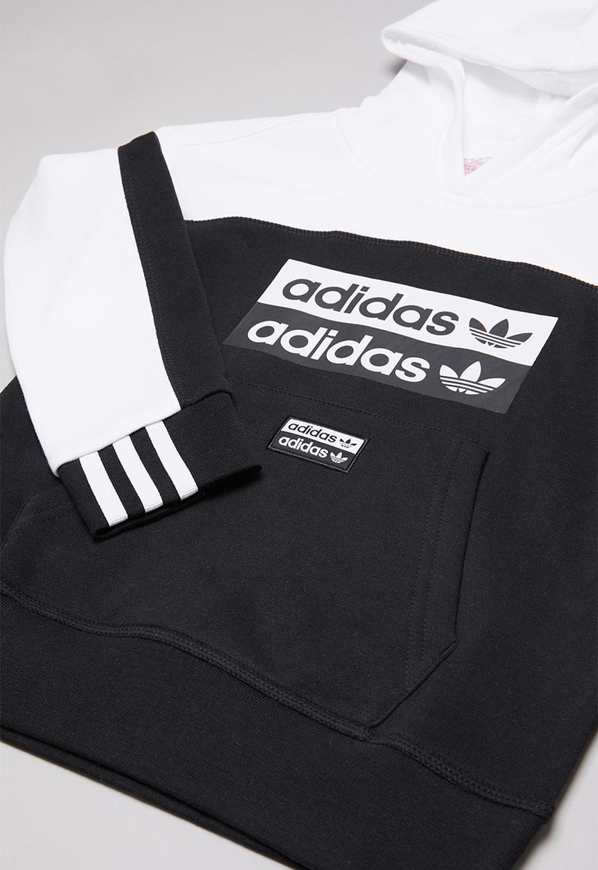 adidas Originals - Hoodie - black & white