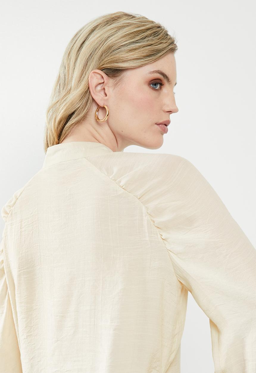 Vero Moda - Stella long sleeve top - neutral