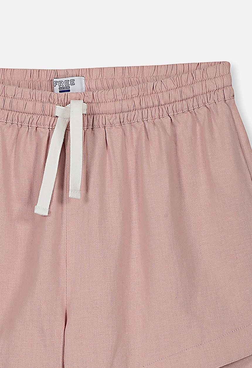Free by Cotton On - Willow woven short - pink