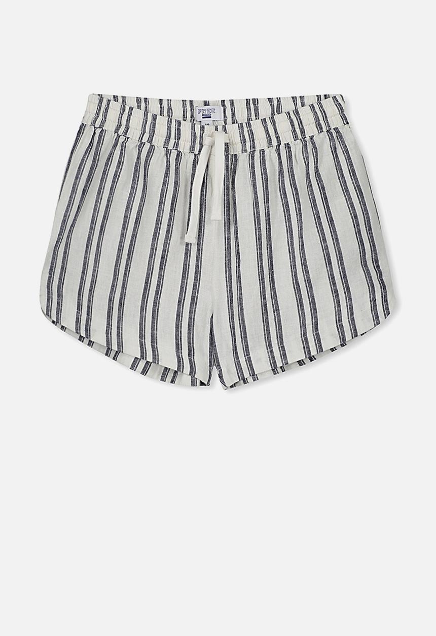 Cotton On - Willow woven short - navy & white 