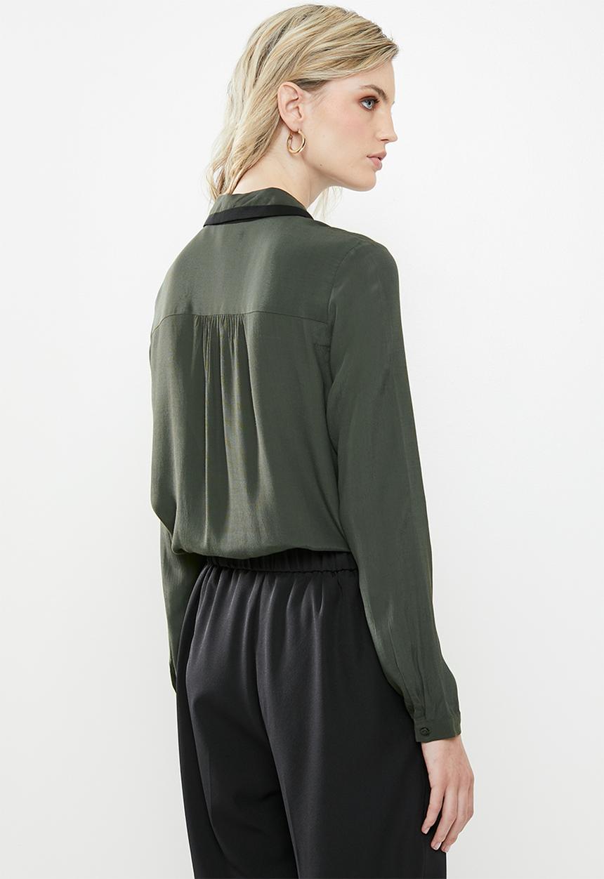 Vero Moda - Fran long sleeve shirt - green