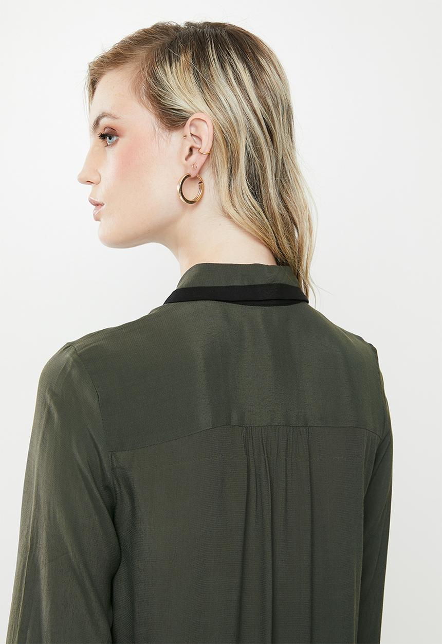 Vero Moda - Fran long sleeve shirt - green