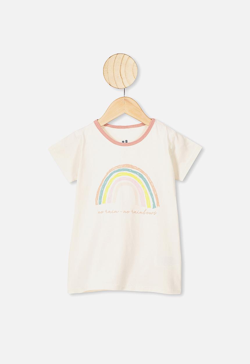 Cotton On - Harpa short sleeve pj set - dark vanilla