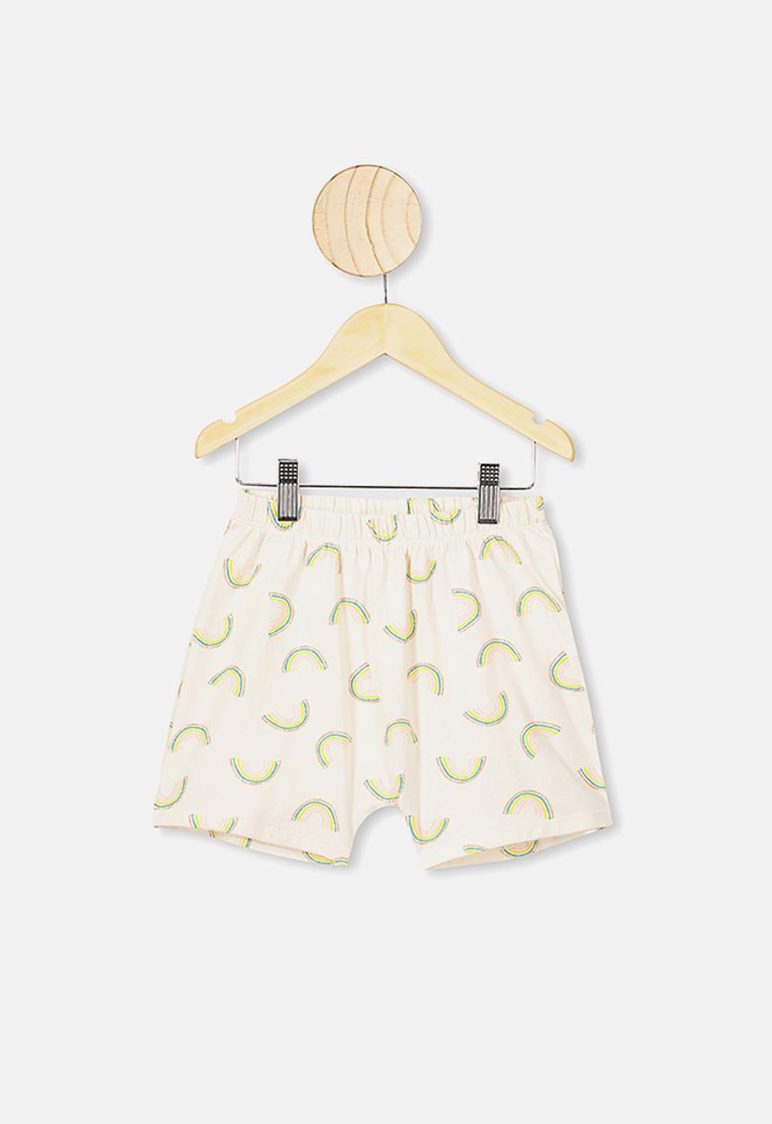 Cotton On - Harpa short sleeve pj set - dark vanilla