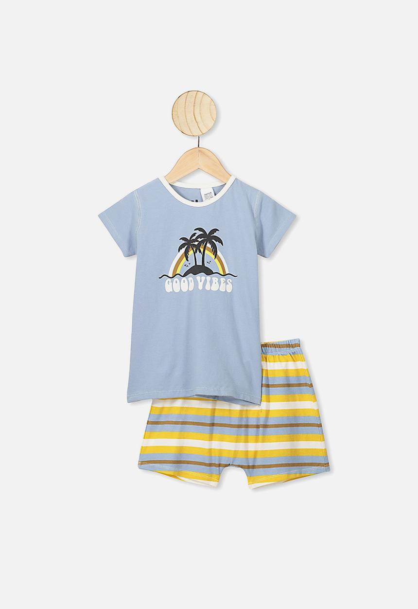 Cotton On - Hudson short sleeve pj set - multi