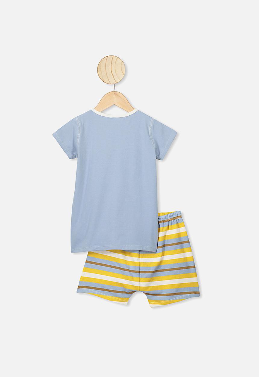 Cotton On - Hudson short sleeve pj set - multi
