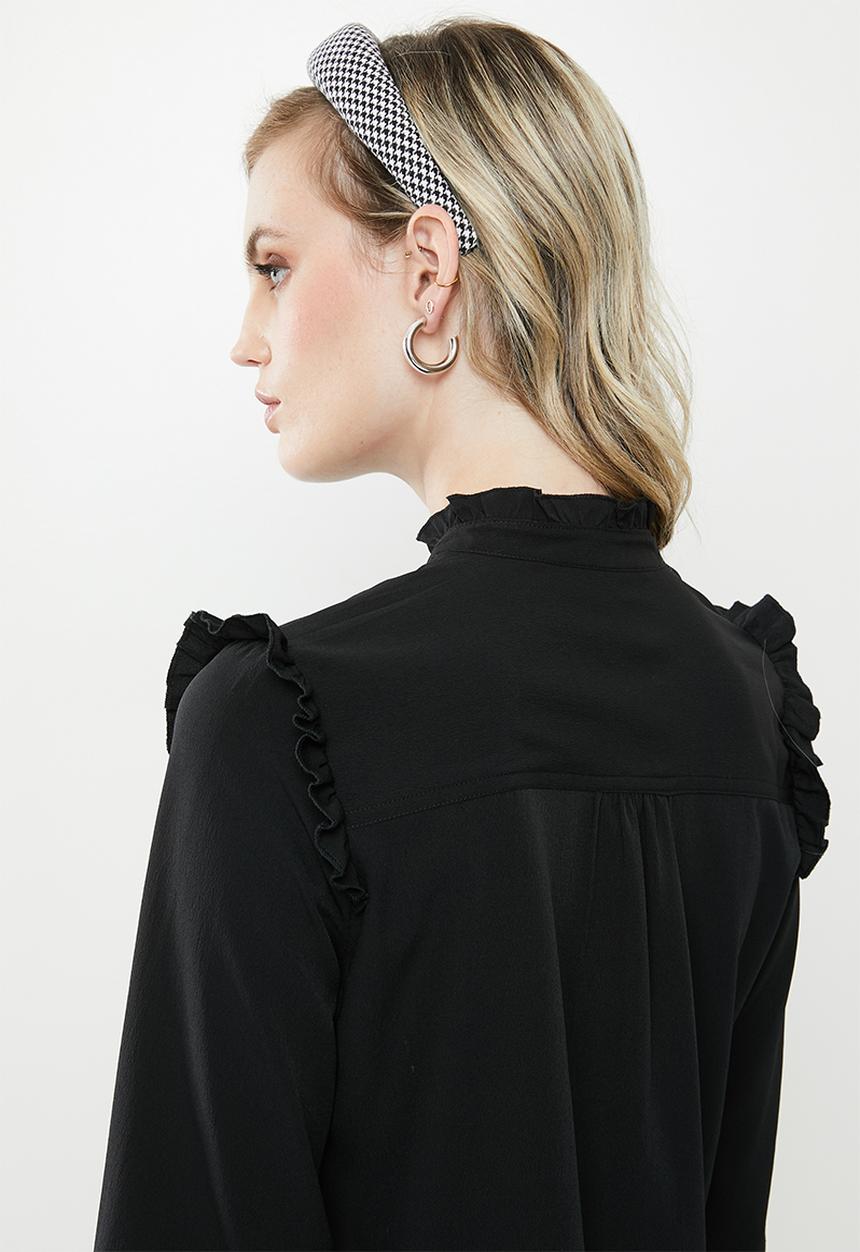 Vero Moda - Fatima long sleeve shirt - black