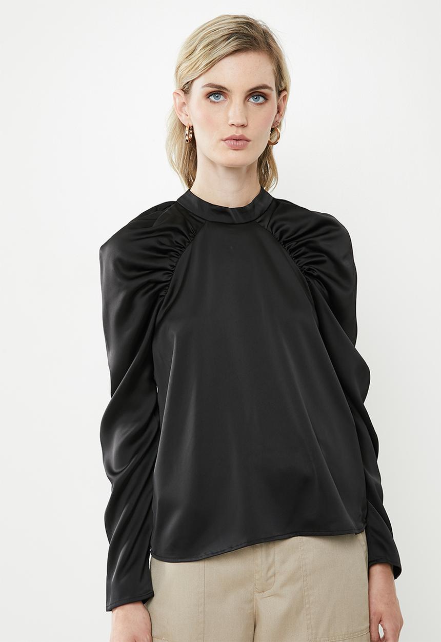 Vero Moda - Jarrow long sleeve blouse - black