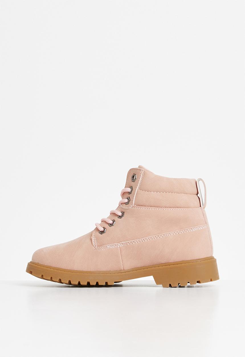 Pop Candy - Girls lace up boot - pink