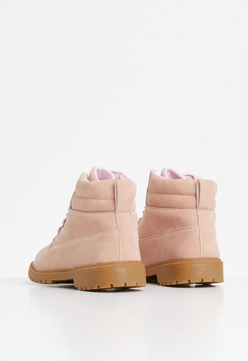 Pop Candy - Girls lace up boot - pink